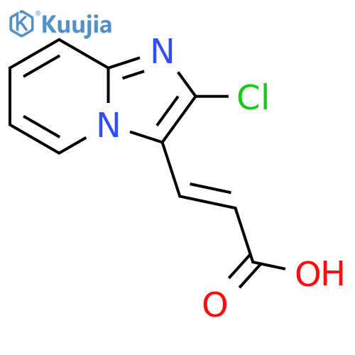 (2E)-3-{2-chloroimidazo1,2-apyridin-3-yl}prop-2-enoic acid structure