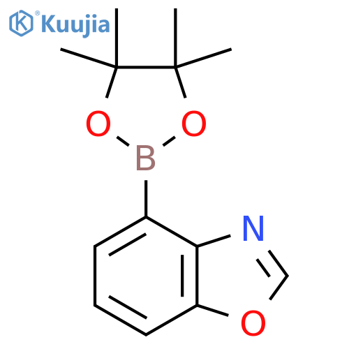 4-(4,4,5,5-Tetramethyl-1,3,2-dioxaborolan-2-YL)benzo[D]oxazole structure