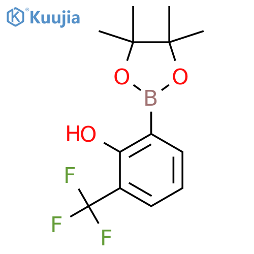 2-Hydroxy-3-(trifluoromethyl)phenylboronic Acid, Pinacol Ester structure