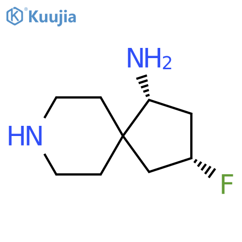 (1R,3R)-3-fluoro-8-azaspiro[4.5]decan-1-amine structure