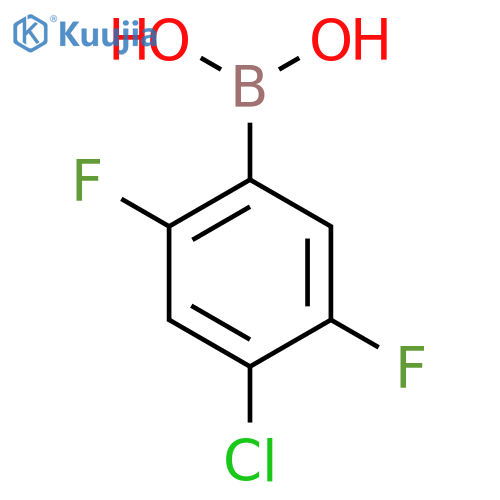 4-Chloro-2,5-difluorophenylboronic acid structure