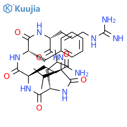 CYCLO(D-ARGINYL-D-VALYL-L-LEUCYL-D-GLUTAMINYL-L-PHENYLALANYL) structure