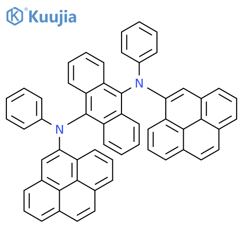 9,10-Anthracenediamine, N,N'-diphenyl-N,N'-di-4-pyrenyl- structure