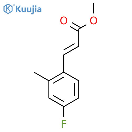 methyl (2E)-3-(4-fluoro-2-methylphenyl)prop-2-enoate structure