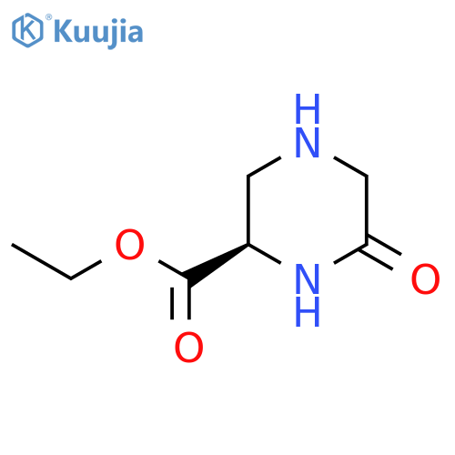 ethyl (2R)-6-oxopiperazine-2-carboxylate structure