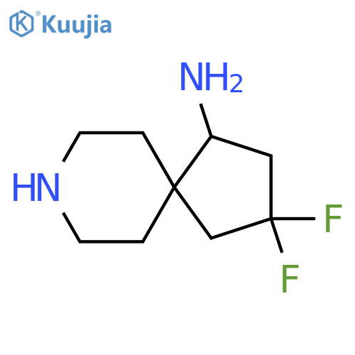 3,3-difluoro-8-azaspiro[4.5]decan-1-amine structure
