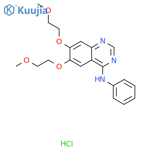 6,7-Bis(2-methoxyethoxy)-N-phenylquinazolin-4-amine HCl structure