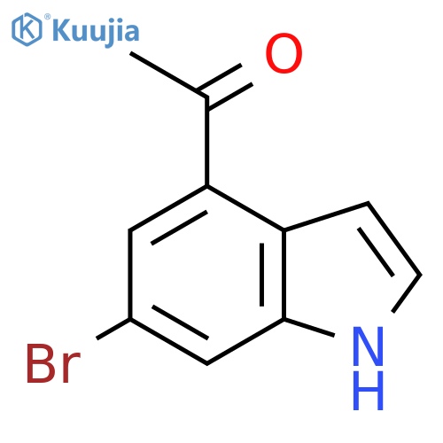 1-(6-Bromo-1H-indol-4-yl)ethan-1-one structure