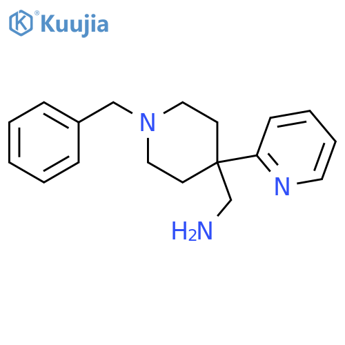 (1-Benzyl-4-(pyridin-2-yl)piperidin-4-yl)methanamine structure