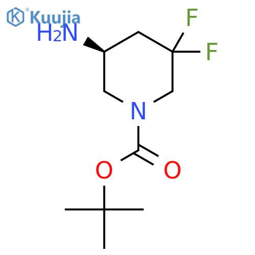 Tert-butyl (5S)-5-amino-3,3-difluoropiperidine-1-carboxylate structure