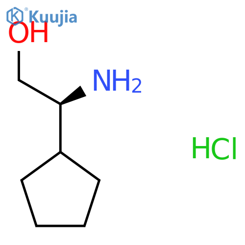 (S)-2-Amino-2-cyclopentylethanol hydrochloride structure