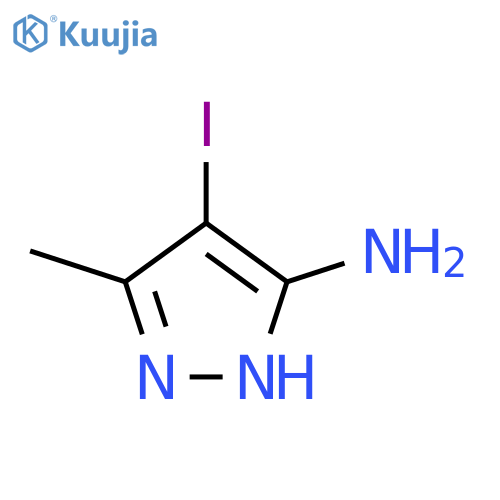 4-iodo-3-methyl-1H-pyrazol-5-amine structure