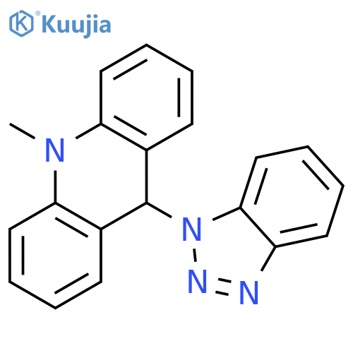 Acridine, 9-(1H-benzotriazol-1-yl)-9,10-dihydro-10-methyl- structure