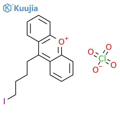 Xanthylium, 9-(4-iodobutyl)-, perchlorate structure