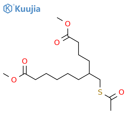Undecanedioic acid, 5-[(acetylthio)methyl]-, dimethyl ester structure