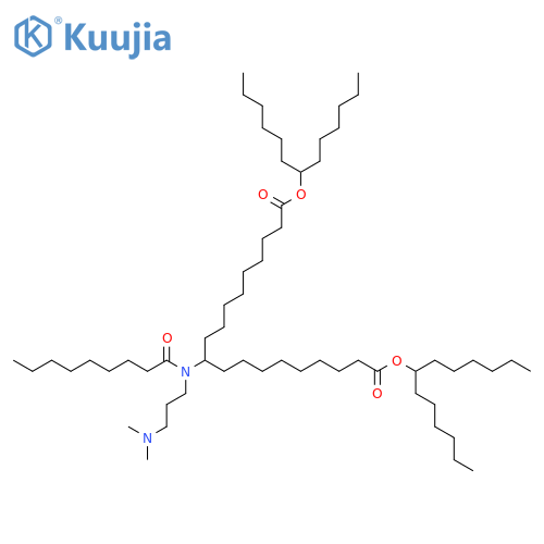 1,19-bis(tridecan-7-yl) 10-{N-3-(dimethylamino)propylnonanamido}nonadecanedioate structure