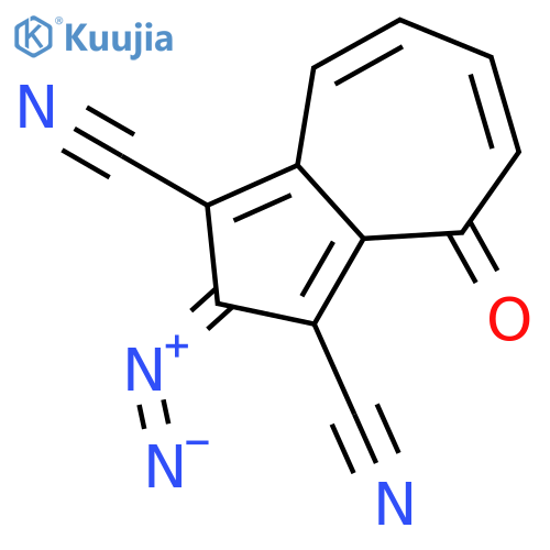 1,3-Azulenedicarbonitrile, 2-diazo-2,4-dihydro-4-oxo- structure