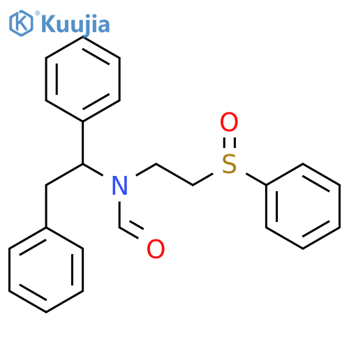 Formamide, N-(1,2-diphenylethyl)-N-[2-(phenylsulfinyl)ethyl]- structure