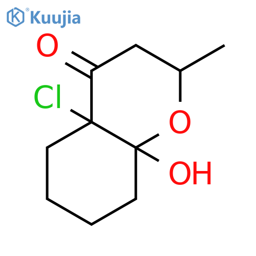 4H-1-Benzopyran-4-one, 4a-chlorooctahydro-8a-hydroxy-2-methyl- structure