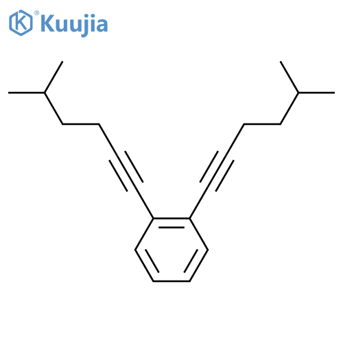Benzene, 1,2-bis(5-methyl-1-hexyn-1-yl)- structure