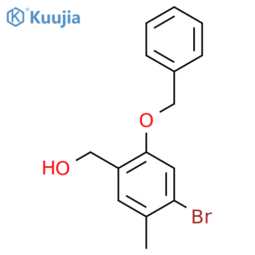 [2-(Benzyloxy)-4-bromo-5-methylphenyl]methanol structure
