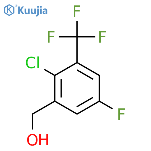2-Chloro-5-fluoro-3-(trifluoromethyl)benzyl alcohol structure