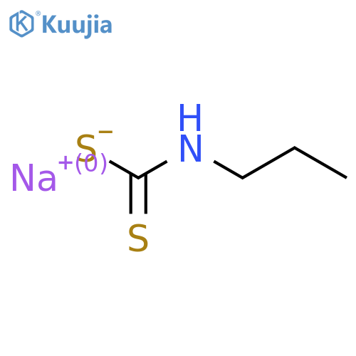 Sodium propylcarbamodithioate structure
