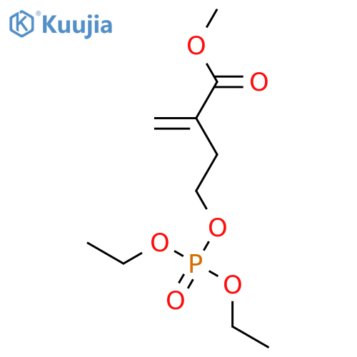 Butanoic acid, 4-[(diethoxyphosphinyl)oxy]-2-methylene-, methyl ester structure