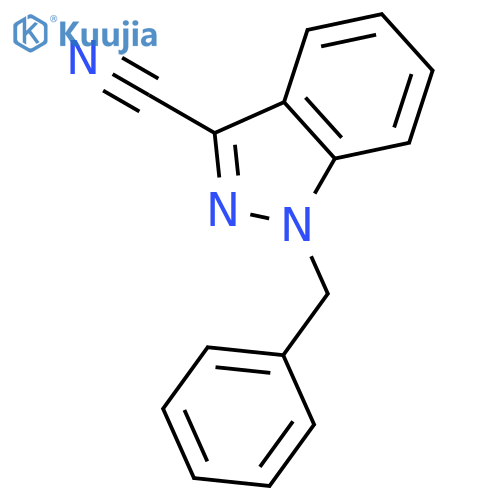 1H-Indazole-3-carbonitrile, 1-(phenylmethyl)- structure