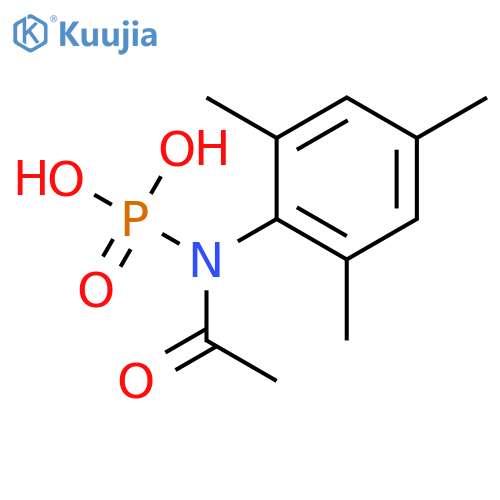 Phosphoramidic acid, acetyl(2,4,6-trimethylphenyl)- structure