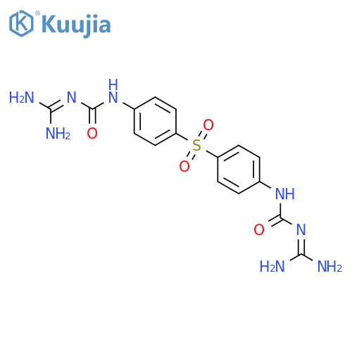 1,1'-(sulfonyldibenzene-4,1-diyl)bis[3-(diaminomethylidene)urea] structure