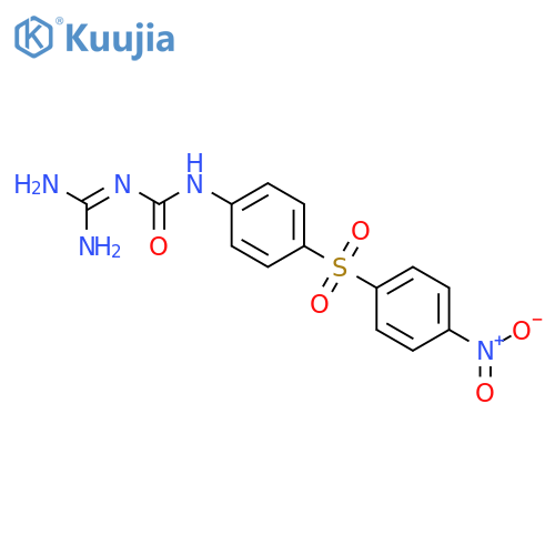 1-(diaminomethylidene)-3-{4-[(4-nitrophenyl)sulfonyl]phenyl}urea structure