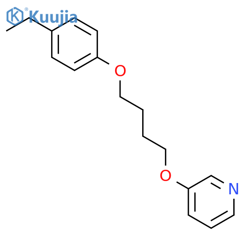 Pyridine, 3-[4-(4-ethylphenoxy)butoxy]- structure