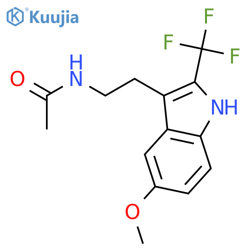 Acetamide, N-[2-[5-methoxy-2-(trifluoromethyl)-1H-indol-3-yl]ethyl]- structure
