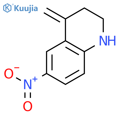 Quinoline, 1,2,3,4-tetrahydro-4-methylene-6-nitro- structure