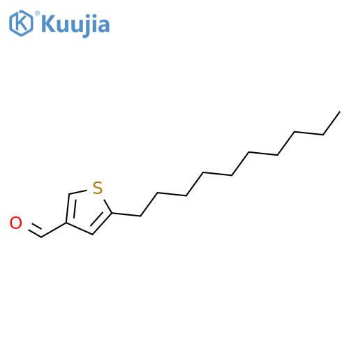 3-Thiophenecarboxaldehyde, 5-decyl- structure