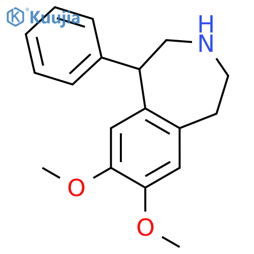 1H-3-Benzazepine, 2,3,4,5-tetrahydro-7,8-dimethoxy-1-phenyl- structure
