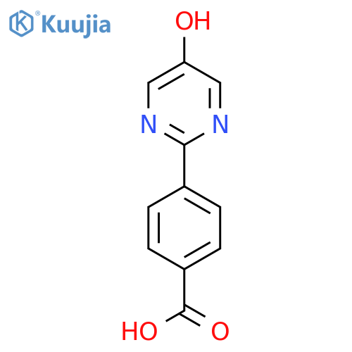 4-(5-Hydroxypyrimidin-2-yl)benzoic acid structure