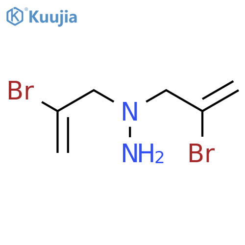 1,1-bis(2-bromoprop-2-enyl)hydrazine;hydrochloride structure