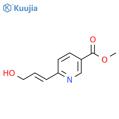 methyl 6-(3-hydroxyprop-1-en-1-yl)pyridine-3-carboxylate structure