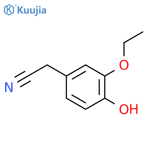 3-Ethoxy-4-hydroxyphenylacetonitrile structure