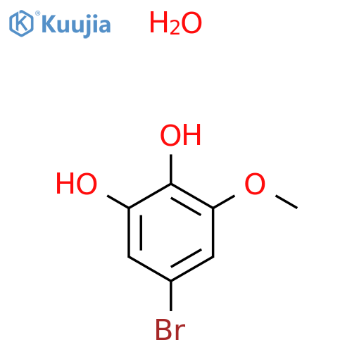 1-Bromo-3,4-dihydroxy-5-methoxybenzene Monohydrate structure