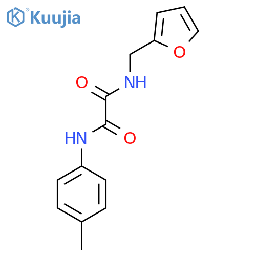 Ethanediamide, N-(2-furanylmethyl)-N'-(4-methylphenyl)- structure