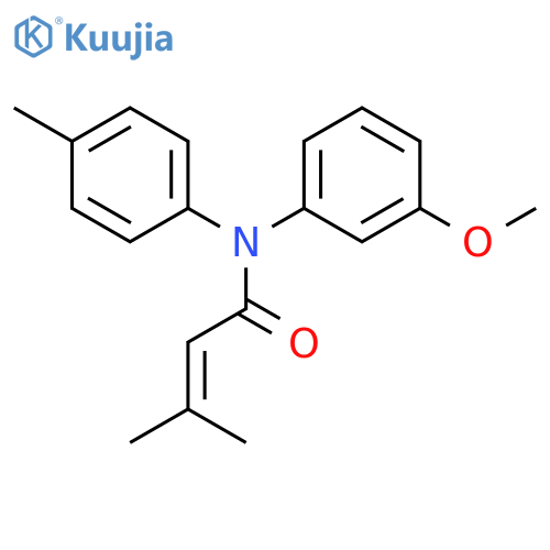 2-Butenamide, N-(3-methoxyphenyl)-3-methyl-N-(4-methylphenyl)- structure