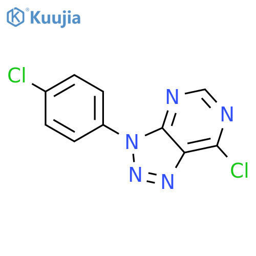 3H-1,2,3-Triazolo[4,5-d]pyrimidine, 7-chloro-3-(4-chlorophenyl)- structure