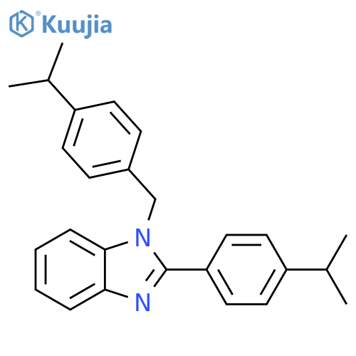 1H-Benzimidazole,2-[4-(1-methylethyl)phenyl]-1-[[4-(1-methylethyl)phenyl]methyl]- structure