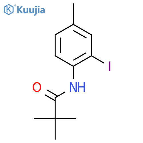 N-(2-Iodo-4-methylphenyl)pivalamide structure