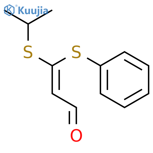 2-Propenal, 3-[(1-methylethyl)thio]-3-(phenylthio)-, (Z)- structure