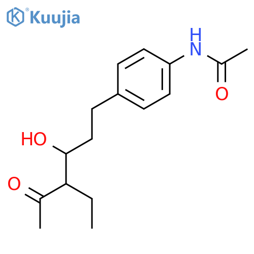 Acetamide, N-[4-(4-ethyl-3-hydroxy-5-oxohexyl)phenyl]- structure