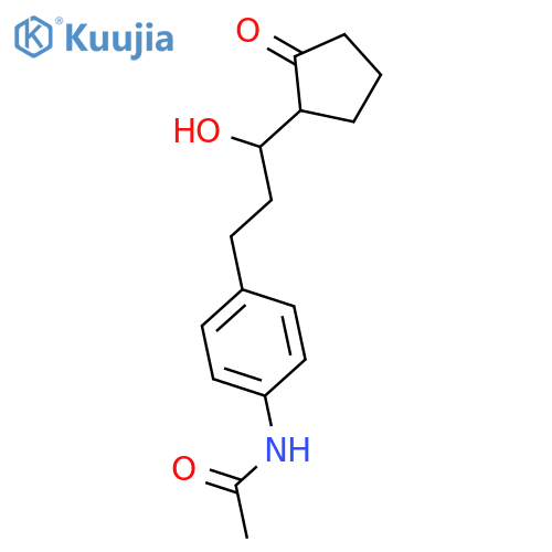 Acetamide, N-[4-[3-hydroxy-3-(2-oxocyclopentyl)propyl]phenyl]- structure